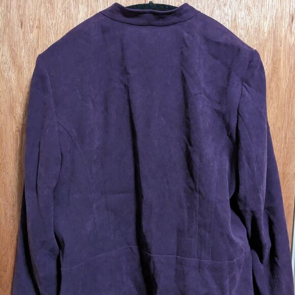 JM Collection Vintage Purple Blazer - Picture 3 of 6